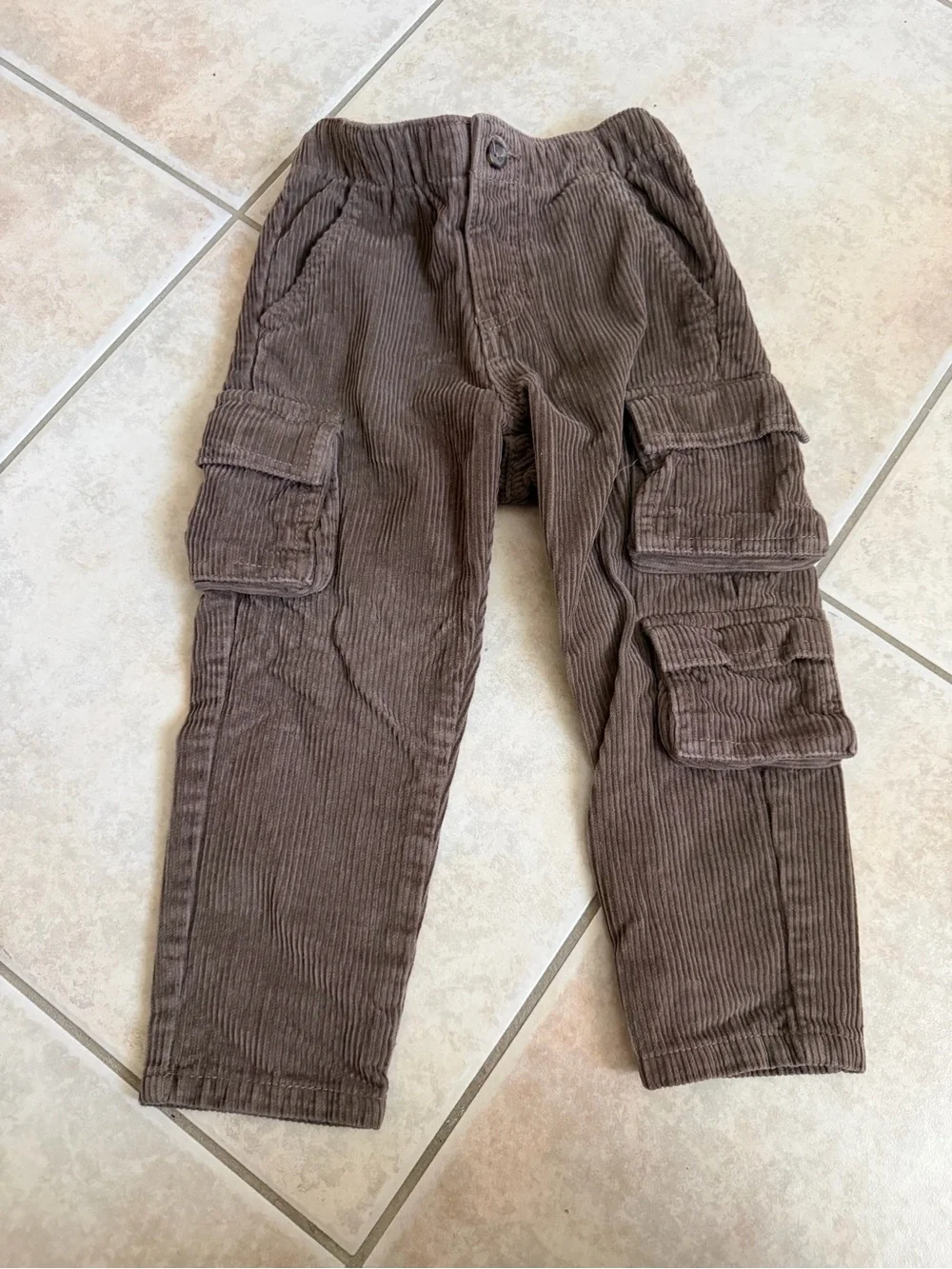 Old Navy Brown Corduroy Cargo Pants for Kids